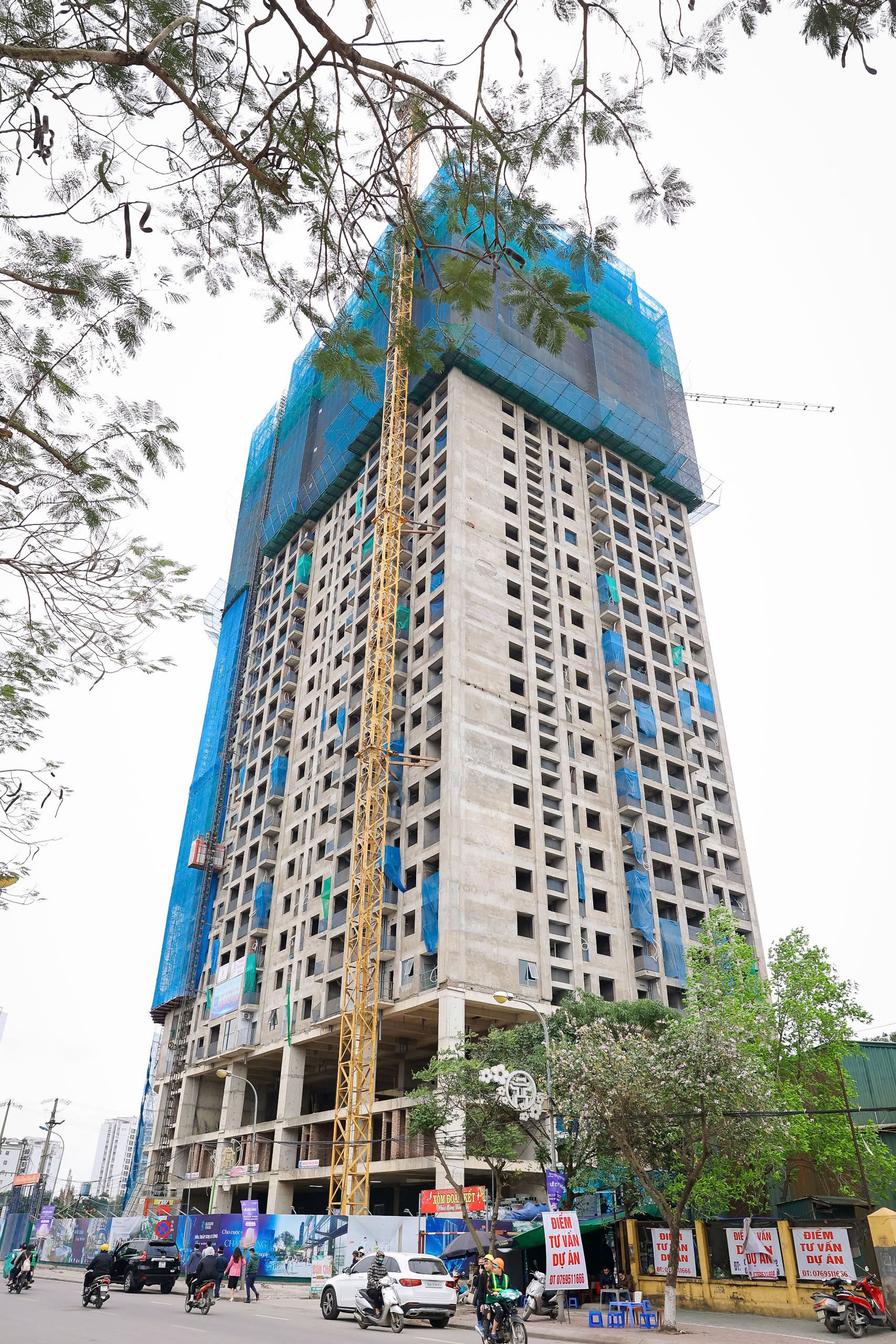 Cập nhật tiến độ thi công tòa tháp Kim cương BlueGem Tower